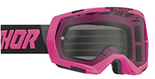 Compatible avec/Remplacement pour LUNETTES MASQUE MOTO CROSS QUAD THOR REGIMENT ROSE ADULTE - 2601-2803