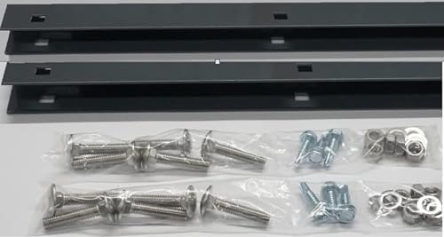 Zaunanschlussleisten 2 Stück für Doppelstabmatten U-Profi Anthrazit für Zaunhöhe 830mm