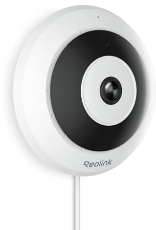 REOLINK PoE Fisheye Camera FE-P(White), 6MP 360° Multiple Panoramic Views