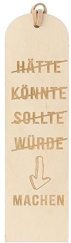 Spruchreif | Lesezeichen aus Holz mit Gravur und Lederband | Hölzernes Lesezeichen | Geschenke für Buchliebhaber | Bücherwurm | Lesezeichen mit Gravur | Lesezeichen mit Spruch