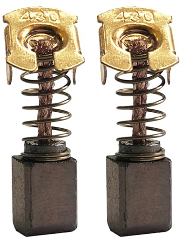 2 x Carbon Brushes Motor Carbon Brushes 7 x 7 x 9.5/12 mm Compatible with Makita Hammer Drill BHR200SAE BHR240 BHR240Z DHR164 DHR165 BHR162 Hacksaw BCS550 BCS550Z CB430