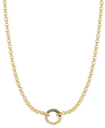 ANIA HAIE Damen-Kette 925er Silber Farbstein One Size, Gold 32027211