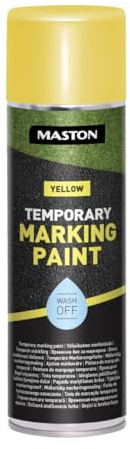 MASTON Temporäre Markierungsfarbe – Matt – Gelb – Temporäres Markierungsspray – 500 ml