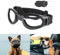 Namsan Transparente Hundebrille für mittelgroße Rassen, mit schwarzen austauschbaren Gläsern, austauschbare Hundesonnenbrille für kleine bis mittelgroße Hunde, Sommer-UV-Augenschutz, verstellbare