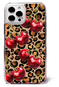 Cherry Cherries Leopard Animal Print Phone Case/Cover Compatible with iPhone 11 Plastic