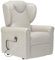 Sime LV-P2 relaxsessel elektrisch Vertikal, 2 Motoren, unabhängig verstellbare Rückenlehne, Fußbrett 2 Räder Bergere Sitzhöhe 10 cm verstellbar Leder elektrische aufstehhilfe seniorensessel Beige