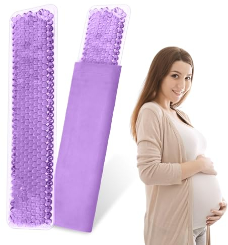 ACWOO 2 Stück Wochenbett-Kompresse Kalt & Warm, Wochenbett Kompresse für Kaiserschnitt, Hämorrhoiden Oder, Menstruationsbeschwerden Schmerzen und Beschwerden(Lila+Lila)