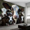 Fototapete Tier Kuh Wanddekoration, Tier Kuh Druckkunst Tapeten Wandtapete, für Wohnzimmer Schlafzimmer 300x210 cm (BxH) Wandtapete Panorama Poster Wandbild für Kinderzimmer