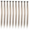 MUSISALY 10st Perückenstück Farbige Perücken Glatte Haarperücke Pferdeschwanz Synthetisches Haarteil Für Mädchen Haarverlängerungsclips Perücken Gefärbt Blonde Perücken Grey Heimische Seide