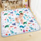 Aolso Baby Spielmatte, 127x127 cm Baby Krabbelmatte, Baby Faltbare Spielmatte, Krabbeldecke für Baby, Kleinkind Aktivität Spielmatte, Rutschfest auf beiden Seiten für drinnen und draußen (Meerestiere)