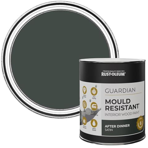 Rust-Oleum Green Guardian Mould Resistant Interior Wood Paint in Satin Finish - After Dinner 750ml
