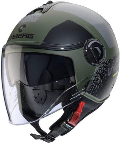 CABERG HELMET RIVIERA V4X ALPHA MATT MILITARY GREEN/BLACK/GREY S