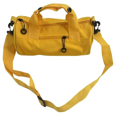 Sporttasche für Herren, 214 g, Sporttasche, Sporttasche, große Kapazität mit verstellbarem Riemen für Wandern, Tanzen, Yoga, Schwimmen, Schule, gelb, 28x15cm, Unisex