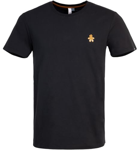 Ragwear Endrew I Lebkuchenmann T-Shirt Herren (DE/NL/SE/PL, Alphanumerisch, L, Regular, Regular, Black)