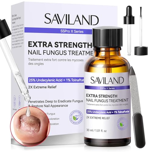 SAVILAND Traitement contre la mycose des ongles des pieds, réparation des ongles décolorés et abîmés (1 pièce)