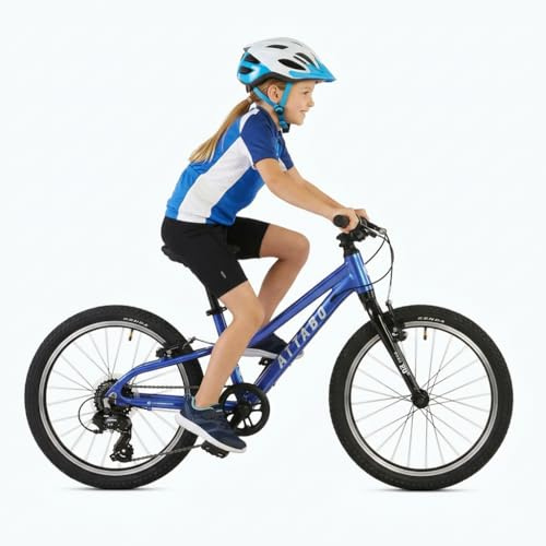 ATTABO Rash 20 – Kinderfahrrad (5–9 Jahre) mit leichtem Aluminiumrahmen, 20-Zoll-Rädern, 8-Gang-Shimano-Schaltung, für 110–135 cm Körpergröße, ergonomisch, stabil, geländetauglich