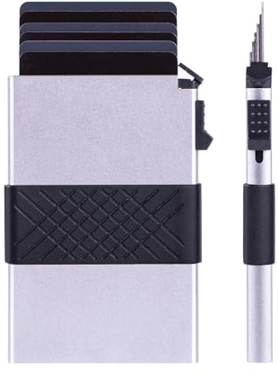 AMISENK Multislot Wallet Purse Blocking Wallet Pocket Card Holder Slim Bank Purse Portable Lightweight Card