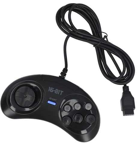 Jectse USB-Controller, Kleines Ergonomisches Gamepad, 9-poliges 16-Bit-Plug-and-Play, Ergonomisches Design, Kompakt und Leicht, für