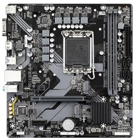 motherboards Fit For GIGABYTE B760M H DDR4 Motherboard Intel B760 Socket LGA1700 64GB M.2 SATA III USB3. Mainboard Diy Gaming Computer