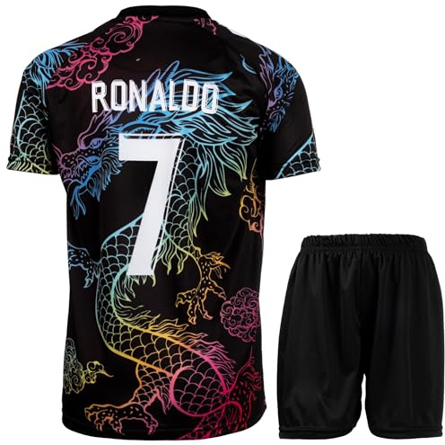 Mokiss #7 Maillot Enfant Édition Spéciale Dragon pour Enfants, Shorts, Tailles Jeune(176,Mix 7)