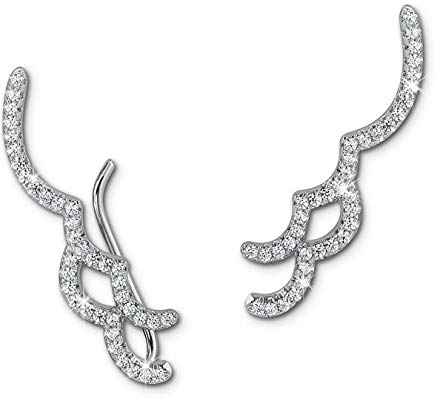SilberDream Ear Cuff Welle Damen-Ohrring Ohrklemme 925 Sterling Silber Silberschmuck GSO462W