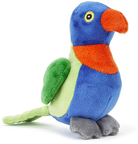 Zappi Co Kinder Kuschelweiches Plüschtier - Perfekte kuschelige Spielgefährten für Kinder Geburtstage und besondere Anlässe(12-15cm) (Regenbogen Lorikeet)