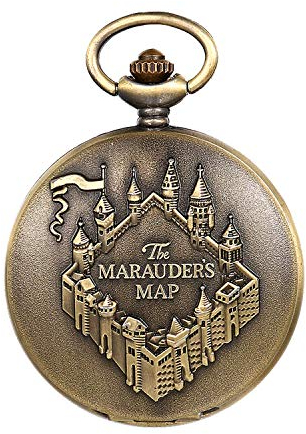 JewelryWe Taschenuhr Herren Analog Quarz Vintage Altes Schloss Burg Uhr Pocket Watch mit Halskette Kette