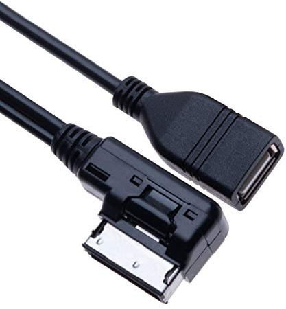 AMI MDI auf USB Buchse Musik Medien Interface Kabel Adapter | Kompatibel mit Audi A6L Q5 Q7 A8 S5 A5 A4L A3 VW Volkswagen Tiguan GTI CC Magotan Skoda Fabia Octavia Autoradio | 1m
