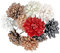 Ideen mit Herz Deko-Blüten | Kunstblumen | Blüten-Köpfe | ca. Ø 7 cm (Dahlie - bunt - 10 Stück)