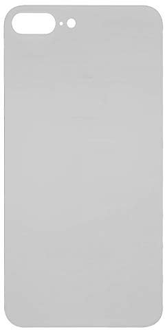 Housing Back Cover Battery Cover Replacement Repair Parts compatible with iPhone 8 Plus, (white, need to remove the camera glass, small hole)