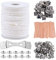 TaimeiMao Kerzendochte Baumwolle,6100cm Candle Wick,Raucharm & 100% Geflochtene Naturkerzendocht,mit 3-Loch-Kerzenhalter ​für Selbstgemachte Kerzen,Flachdocht für Kerzen,BioKerzendocht,Kerzen DIY Kit