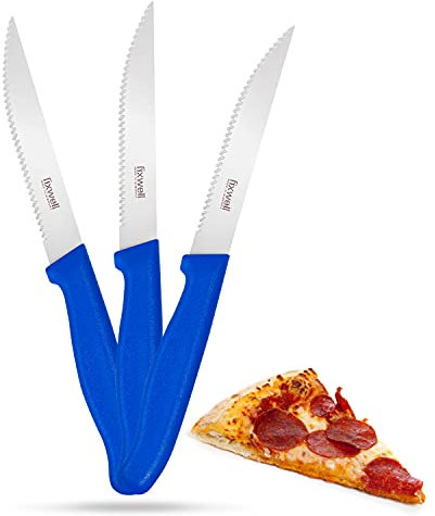 Fixwell® Allzweckmesser, blau I scharfes Universalmesser Wellenschliff, für Pizza, Brötchen & Co. – sehr langlebig, rostfrei | spülmaschinenfest & lebensmittelecht | 100% Made in Germany seit 1955