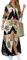 YMING Femme Robe Longue à Manches Longues avec Poches sur Le Devant Robe Fendue Robe Boutonnée Triangle M