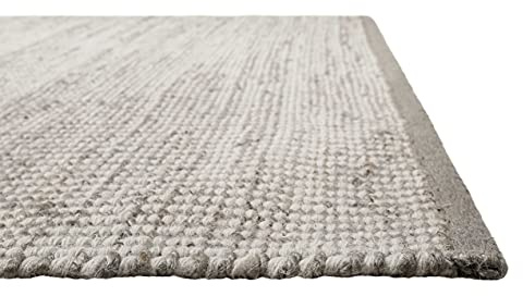 Wecon Home Toulouse handgewebter Teppich, 130 x 190 cm, grau