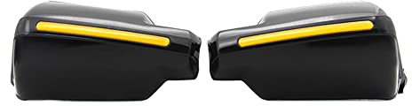 Motorrad Handschützer,MoreChioce Universal Motorrad Handschutz Lenkerhandbürste Guards Motorrad Handschutz Griffschutz Roller Winddichter Handguards Lenker Griffschutz Schild,Schwarz