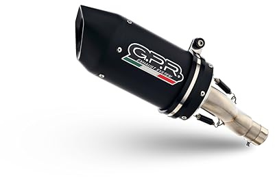 GPR Pot échappement marque GPR compatible avec Honda X-Adv 750 2021-2024, Furore Evo4 Nero, Échappement légal, homologué,silencieux avec db killer amovible et tuyau de liaison spécifique
