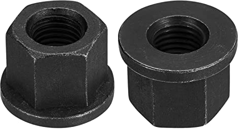 QUARKZMAN M16 Dadi Esagonali Bloccaggio Flangia 2pz Grado 10,9 Acciaio Autobon Nero Ossido Finito Dadi Esagonali Flangia per Macchinario