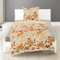 Bierbaum Biber Bettwäsche 3931 Blumen Farbe: Sand 135x200 und 80x80 cm 100% Baumwolle