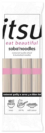 itsu Soba Noodles 250g | Restaurant Quality | Vegan | Ideal for Soups & Stir-Fries | Pack of 10