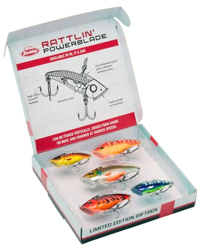 Berkley Rattling PowerBlade Gift Box Limited Edition - Geschenkbox, Metallköder zum Spinnfischen, Geschenk für Angler