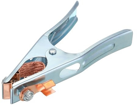 sourcing map 300A Welding Ground Clamp, Iron A-Shape Welding Machine Grounding Clamp Earth Ground Cable Iron Grip Clip for Welding Machine
