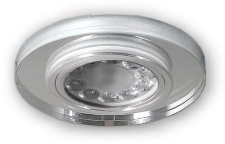 LED Spiegel Glas Einbaustrahler weiss CCT GU10 dimmbar S1370WH 5,5W 230V 2.4G LED unterstützt ZigBee und ist kompatibel mit Amazon Alexa und Philips Hue Smart Home Beleuchtung