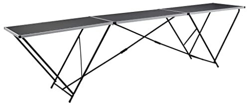 Home outdoor OthersFolding Pasting Table MDF and Aluminium 300x60x78 cm