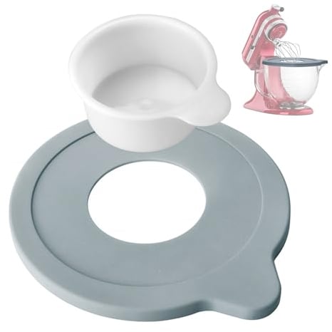 Glass Bowl Cover for Kitchenaid 5 QT Mixer, Compatible with Kitchenaid Artisan & Classic Series Tilt-Head Stand Mixer Lid Replacement Parts & Accessories