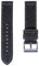 Uhrenarmband Denim Herren-Uhrenarmband mit Schnellverschluss, schwarz, Vintage-Canvas, Baumwolle, Jeans-Denim, 22mm, Schwarz, 22mm