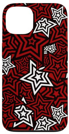 Stylish Persona UI Menu Star Red pattern Japan anime RPG Case for iPhone 13