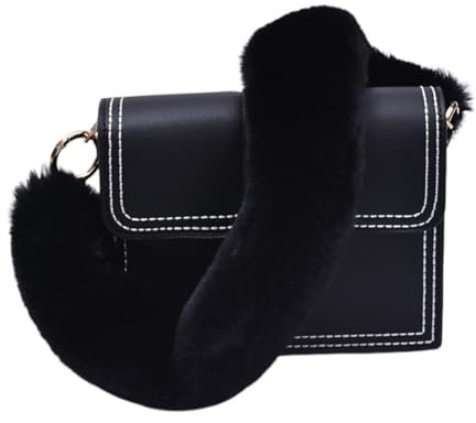 Asudaro 40 cm/60 cm/120 cm Plüsch-Taschengurt, Damen-Plüsch-Taschengurt, Ersatz-Handtaschengurt, Geldbörsengurt, für Handtaschen/Umhängetaschen/Umhängetaschen