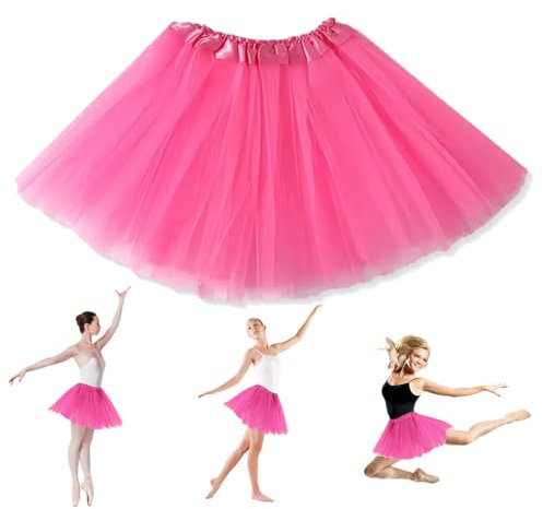 AWOGIPD Jupes Femme, Jupon Sous Robe Femme, Tutu Dance Classique Jupe Ballet Courte en Tulle Jupon pour Robe Vintage, Style Années 50s, Rouge