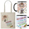 Kembilove® Taza y bolsa profesor personalizada – Regalo original fin de curso – Diseño dibujo animado “Tú haces que aprender sea divertido”