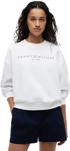 Tommy Hilfiger Damen Corp Logo Mdrn Swtsrt Ww0ww47831 Pullover-Sweatshirt (1er Pack)